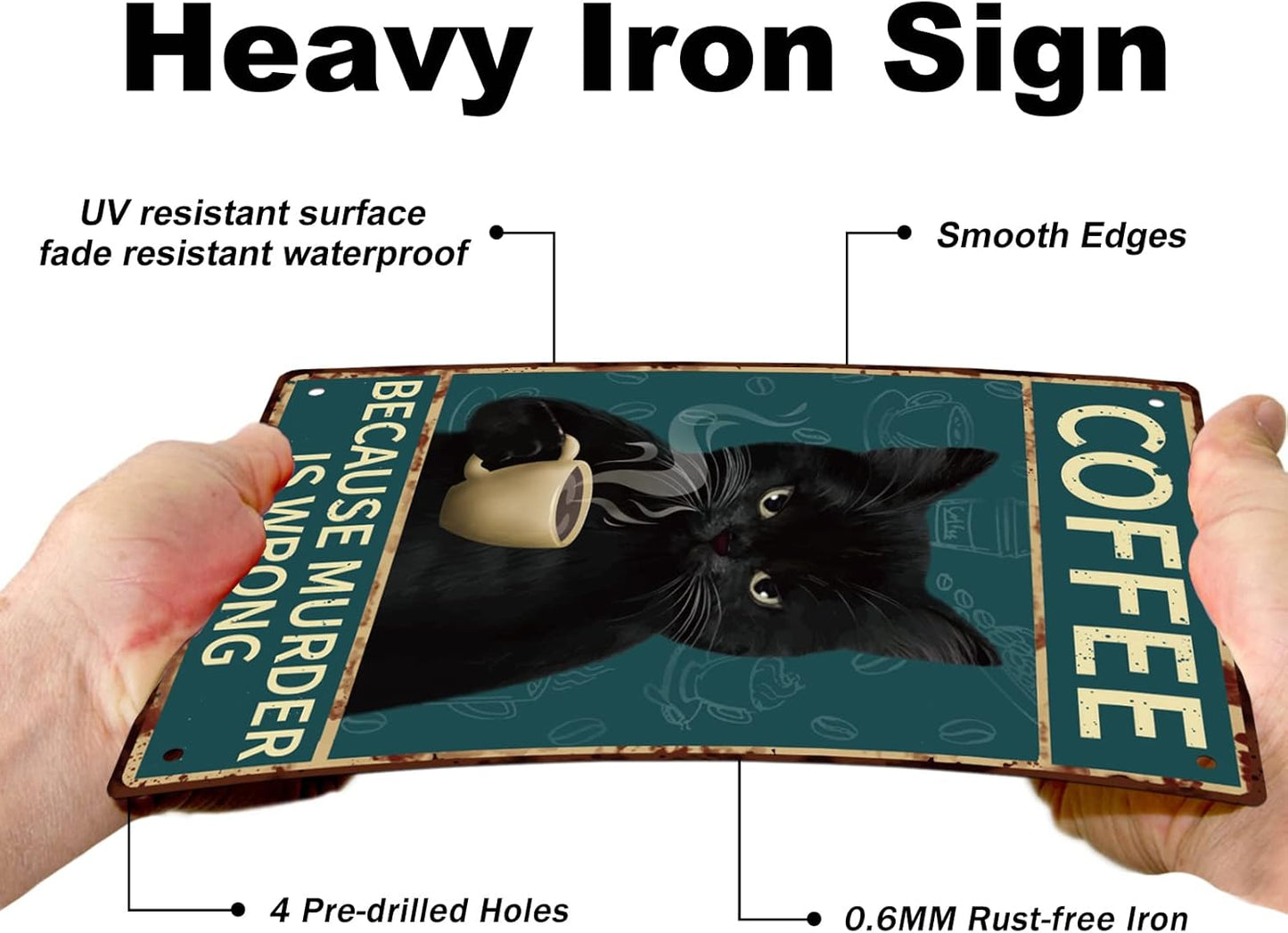 Plaque metal Coffee Time