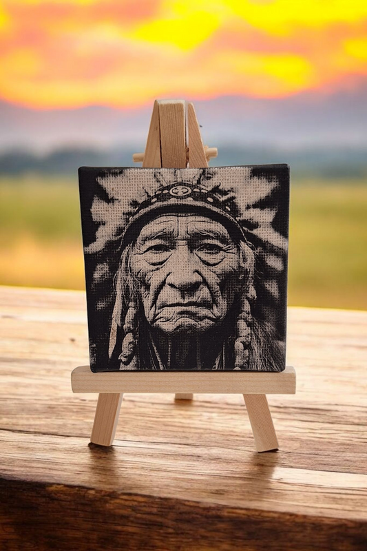 Mini cadre Canva "indian Memories"