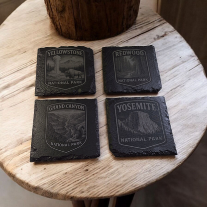 🌄 Dessous de Verre – Set Signature USA Parcs Nationaux