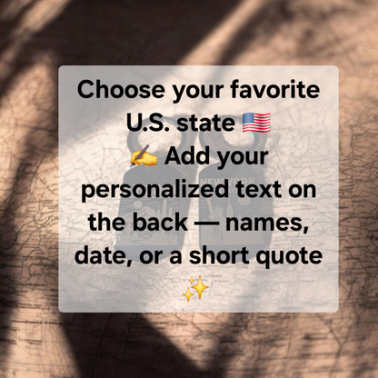 Porte-clé personnalisé – U.S State
