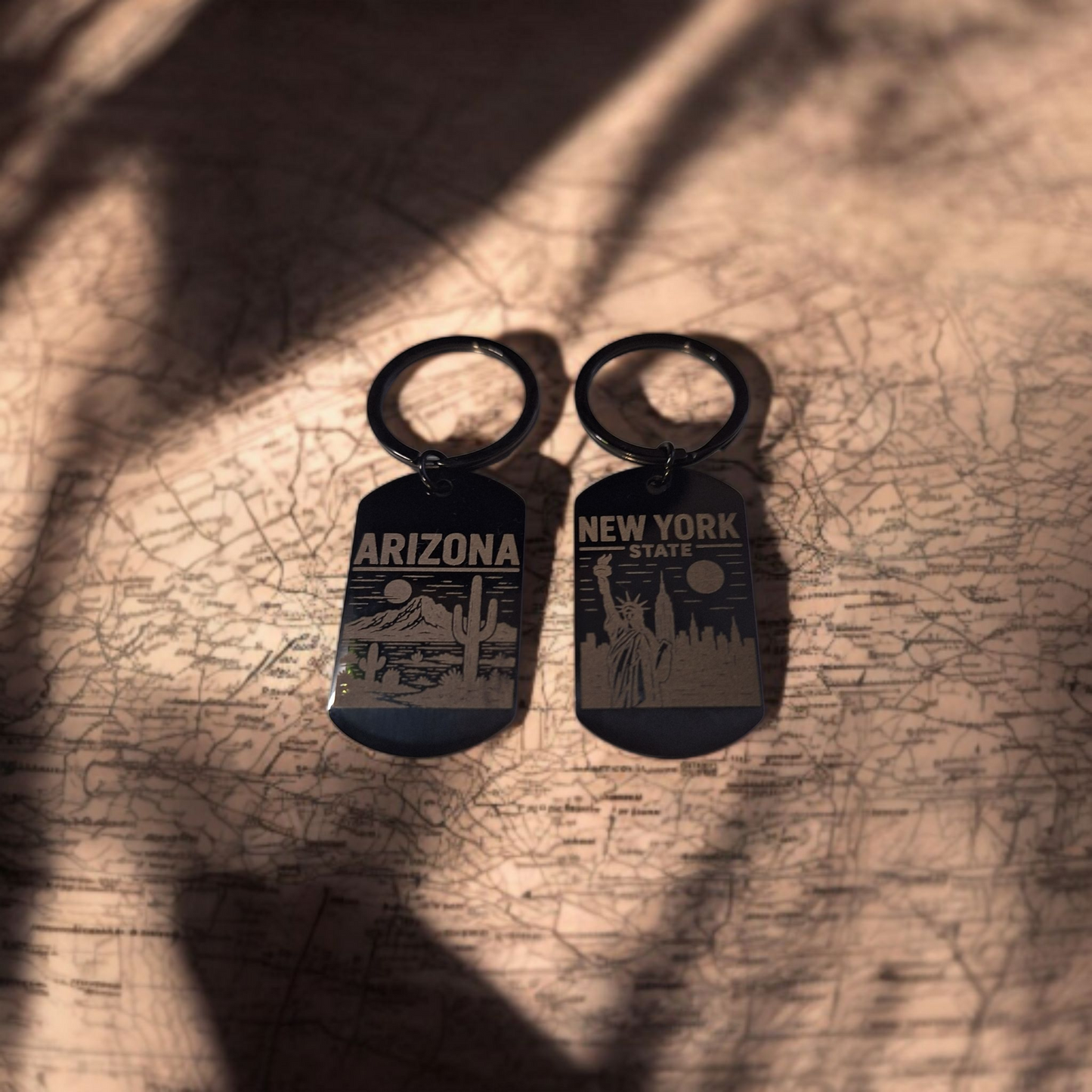 Porte-clé personnalisé – U.S State