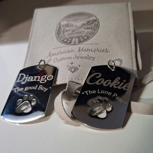 Médaille Chien Gravée – Personnalisée avec Nom & Téléphone | Sécurité et Style pour Votre Animal