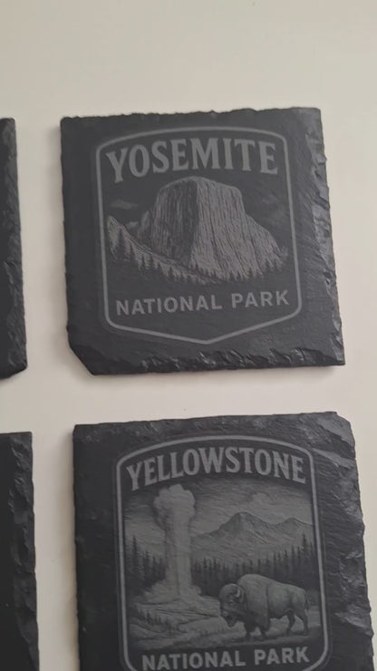 🌄 Dessous de Verre – Set Signature USA Parcs Nationaux